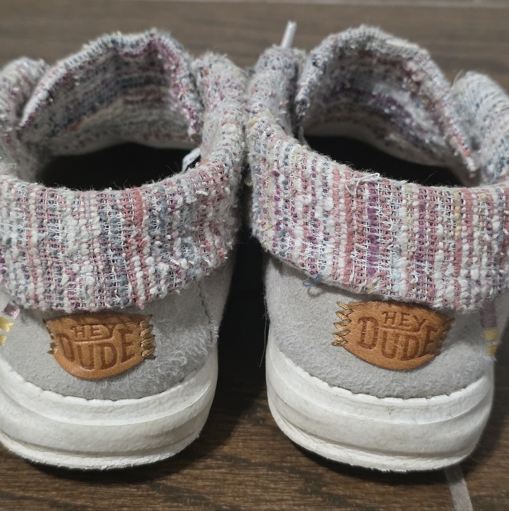 Hey Dude Kids Shoes - Gray and Multicolor